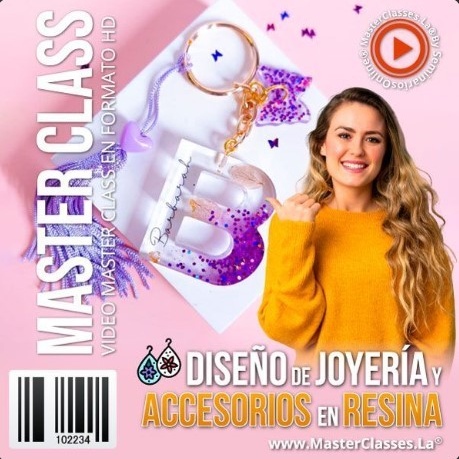 Diseño de joyería y accesorios en resina