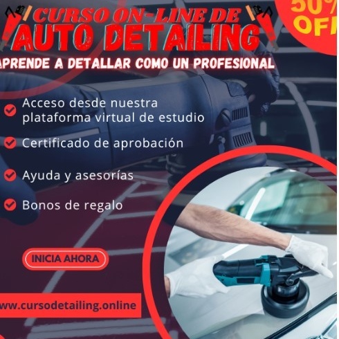 Curso Online de Auto Detailing "APRENDE A DETALLAR COMO UN PROFESIONAL"